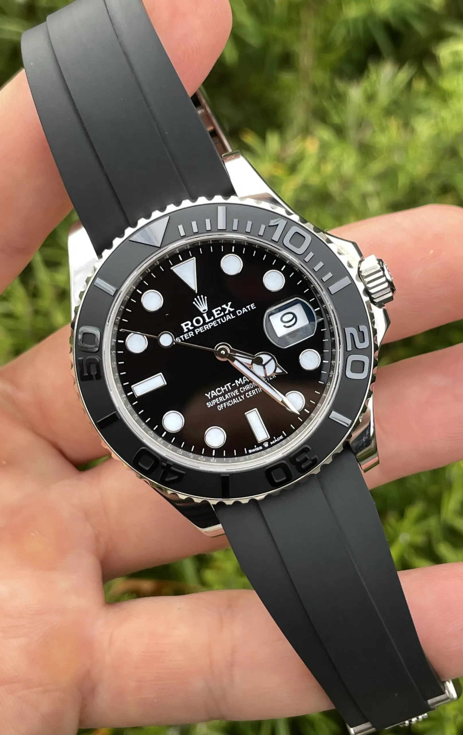 black rolex watch